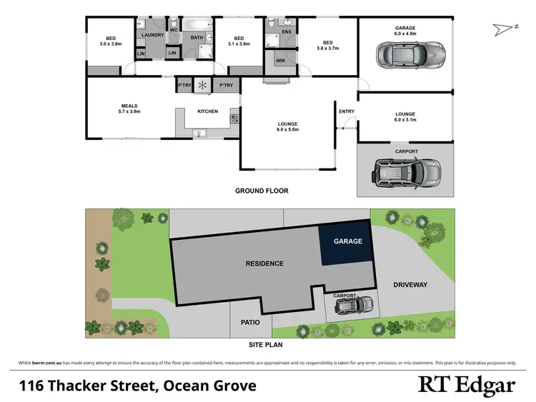 Floorplan of Homely house listing, 116 Thacker Street, Ocean Grove VIC 3226