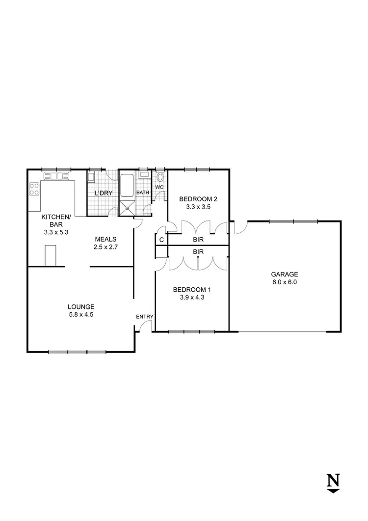 Floorplan of Homely unit listing, 8/125 Windham Street, Wallan VIC 3756