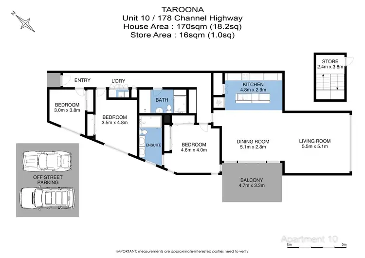 Floorplan of Homely apartment listing, 10/178 Channel Highway, Taroona TAS 7053
