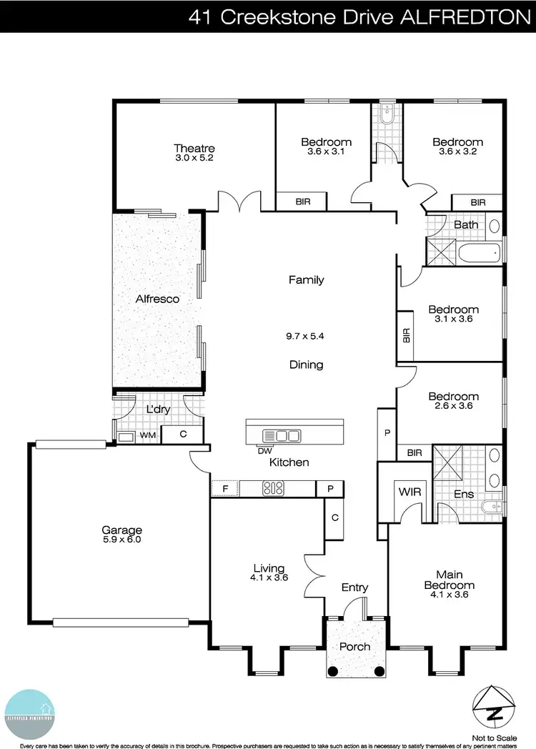 Floorplan of Homely house listing, 41 Creekstone Drive, Alfredton VIC 3350