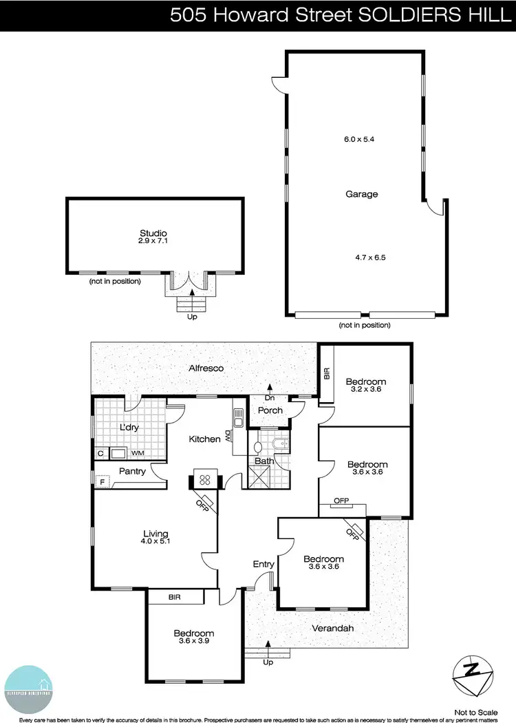 Floorplan of Homely house listing, 505 Howard Street, Soldiers Hill VIC 3350