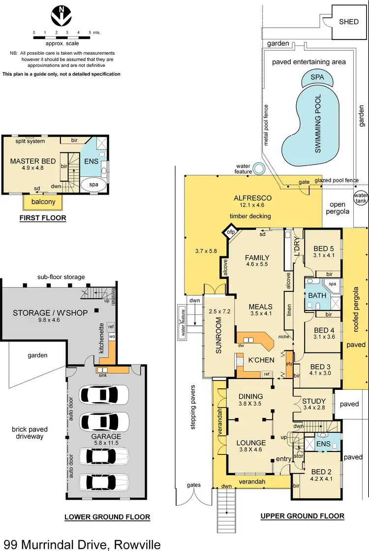 Floorplan of Homely house listing, 99 Murrindal Drive, Rowville VIC 3178
