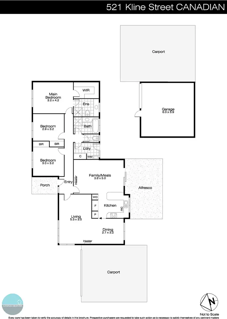 Floorplan of Homely house listing, 521 Kline Street, Canadian VIC 3350