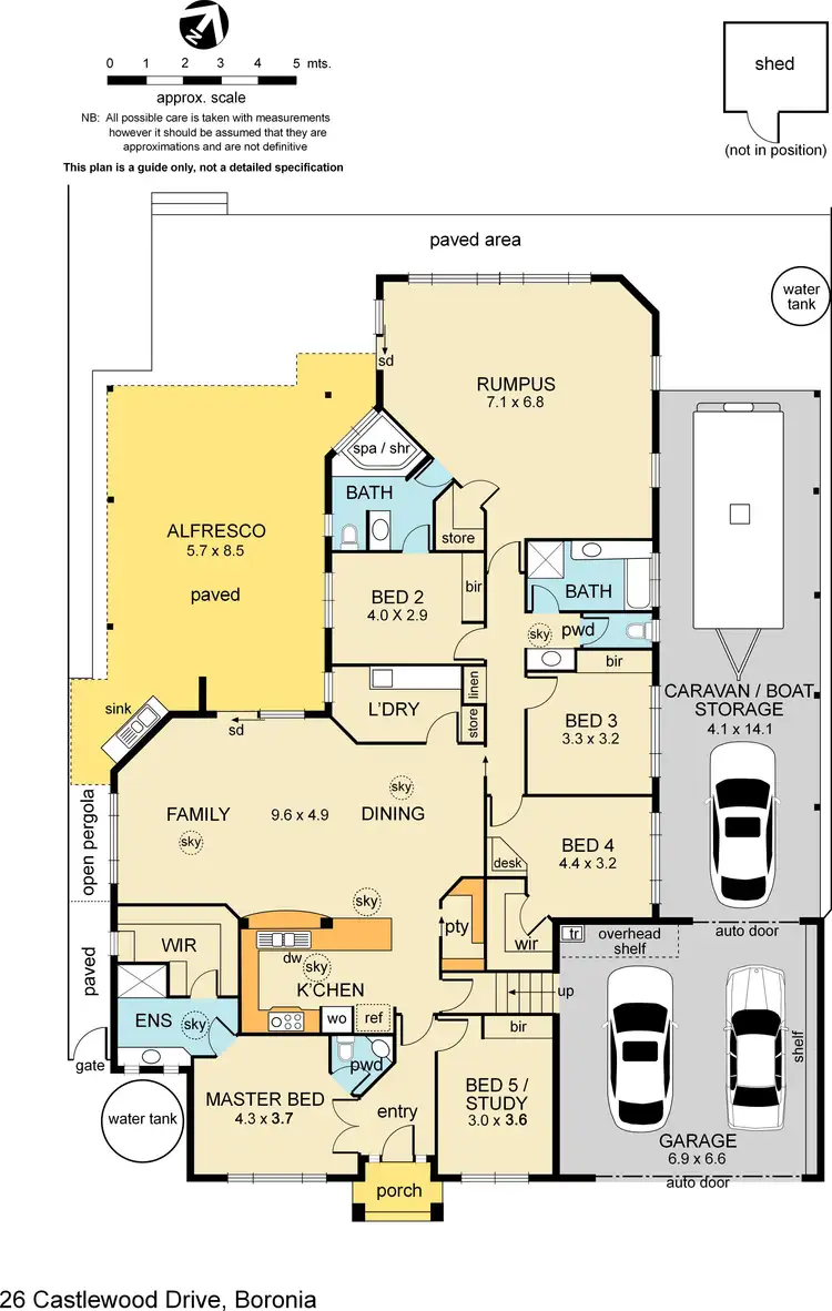 Floorplan of Homely house listing, 26 Castlewood Drive, Boronia VIC 3155