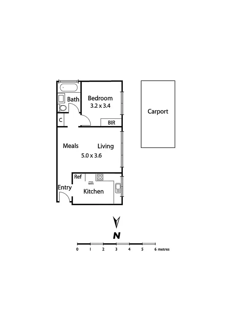 Floorplan of Homely apartment listing, 4/87 Coorigil Road, Carnegie VIC 3163