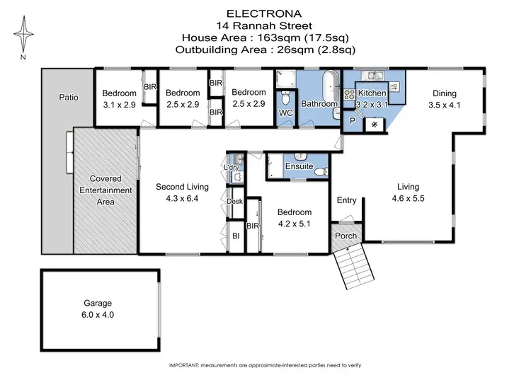 Floorplan of Homely house listing, 14 Rannah Street, Electrona TAS 7054