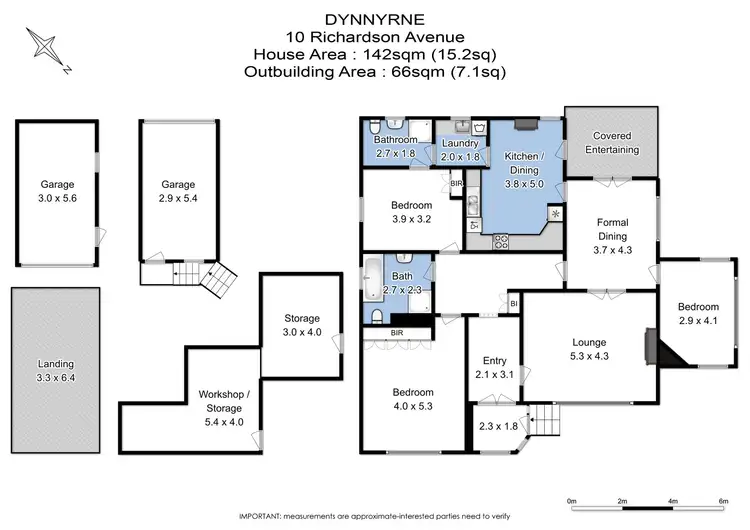 Floorplan of Homely house listing, 10 Richardson Avenue, Dynnyrne TAS 7005