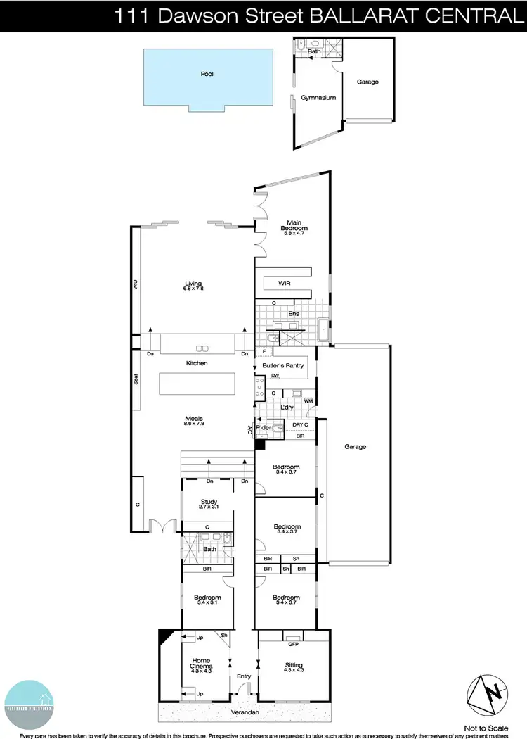 Floorplan of Homely house listing, 111 Dawson Street South, Ballarat Central VIC 3350