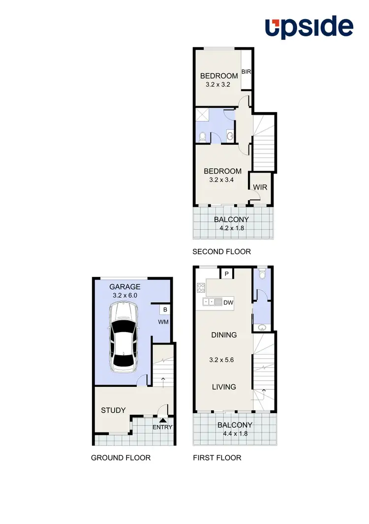 Floorplan of Homely townhouse listing, 50 Brunswick Crescent, Craigieburn VIC 3064