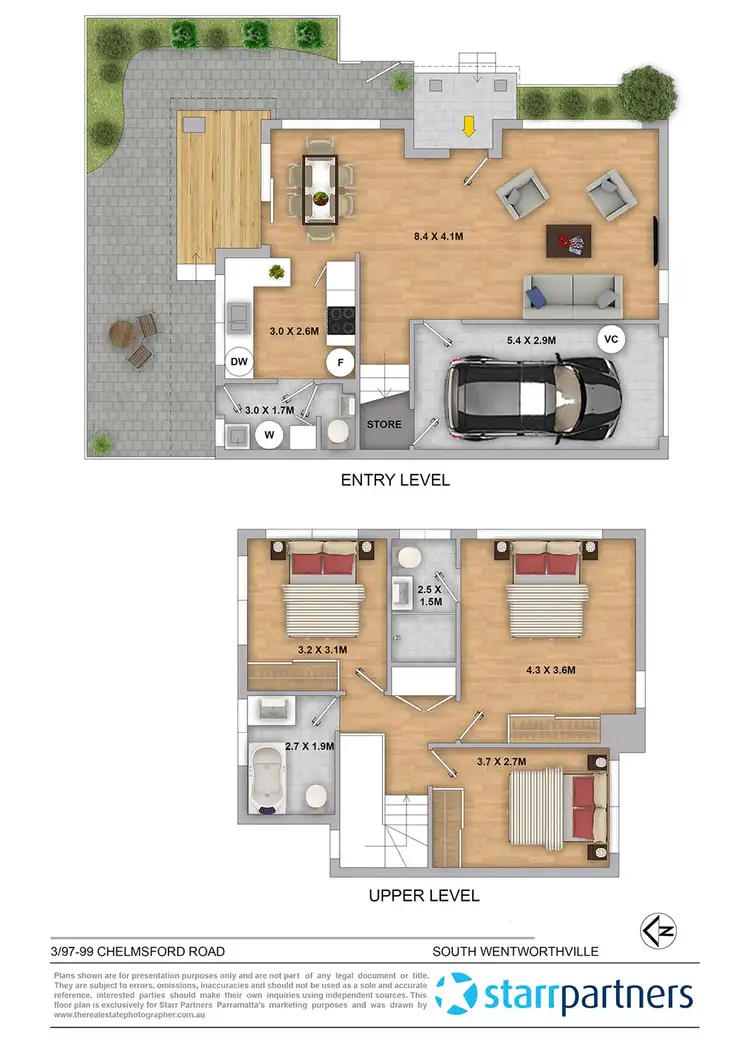 Floorplan of Homely townhouse listing, 3/97-99 Chelmsford Road, South Wentworthville NSW 2145