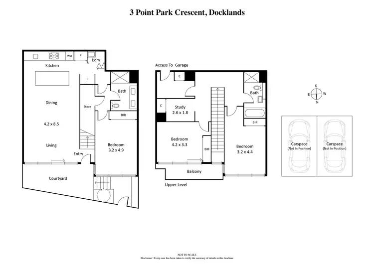 Floorplan of Homely townhouse listing, 3 Point Park Crescent, Docklands VIC 3008
