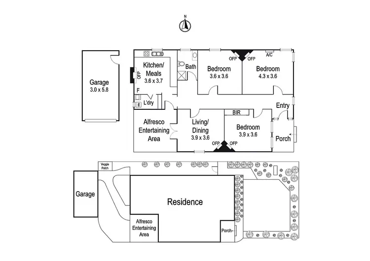 Floorplan of Homely house listing, 1/463 Upper Heidelberg Road, Heidelberg Heights VIC 3081