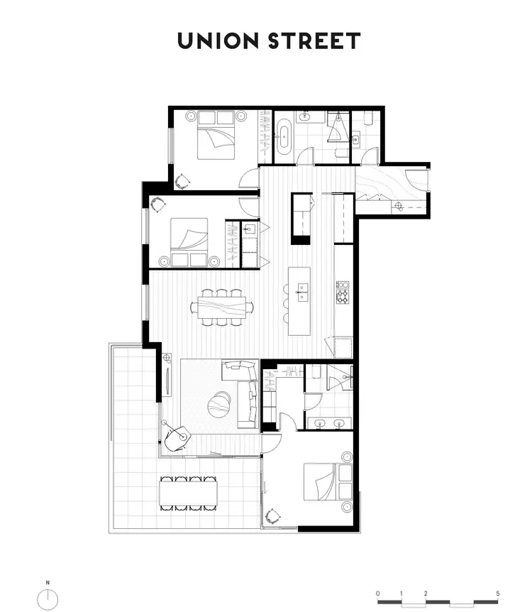 Floorplan of Homely apartment listing, 202/73-75 Union  Street, Armadale VIC 3143