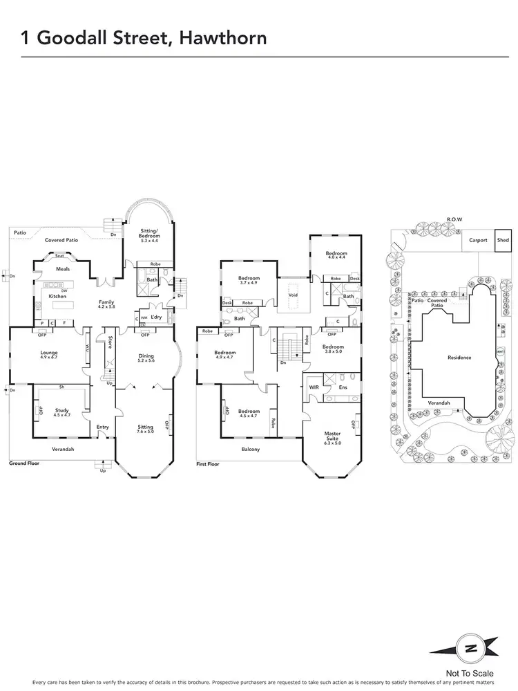 Floorplan of Homely house listing, 1 Goodall Street, Hawthorn VIC 3122