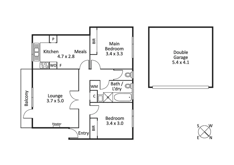 Floorplan of Homely apartment listing, 4/11 Herbert Street, St Kilda VIC 3182
