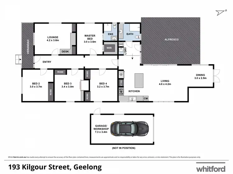 Floorplan of Homely house listing, 193 Kilgour Street, Geelong VIC 3220