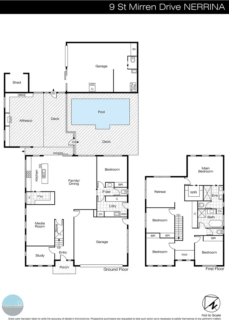 Floorplan of Homely house listing, 9 St Mirren Drive, Nerrina VIC 3350