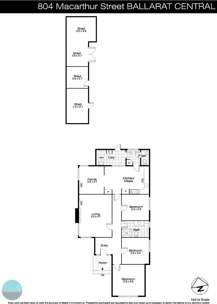 Floorplan of Homely house listing, 804 Macarthur Street, Ballarat Central VIC 3350