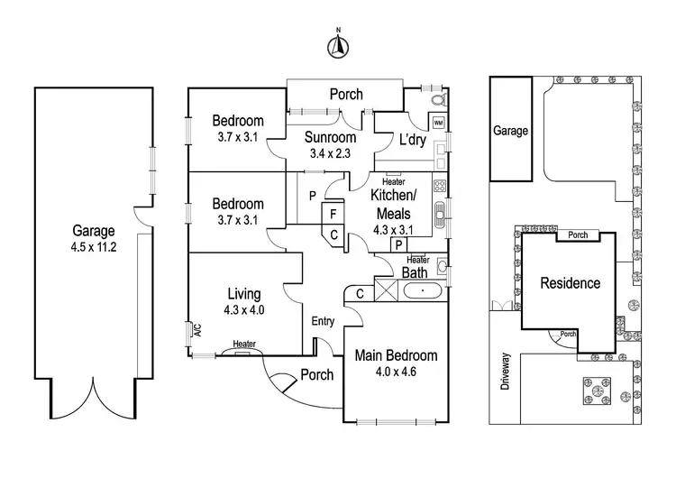 Floorplan of Homely house listing, 104 St Hellier Street, Heidelberg Heights VIC 3081