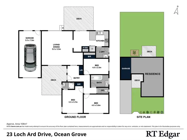 Floorplan of Homely house listing, 23 Loch Ard Drive, Ocean Grove VIC 3226