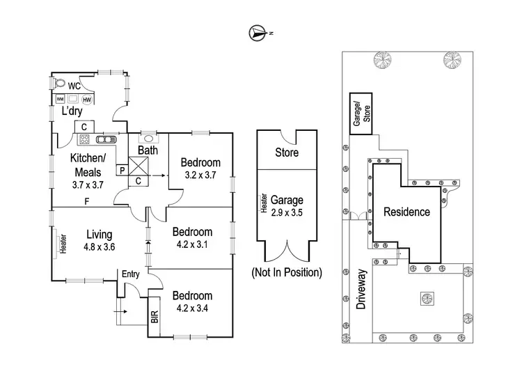 Floorplan of Homely house listing, 13 Miller Street, Heidelberg Heights VIC 3081