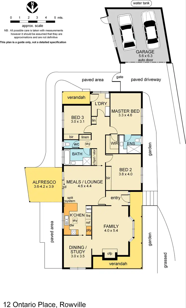 Floorplan of Homely house listing, 12 Ontario Place, Rowville VIC 3178