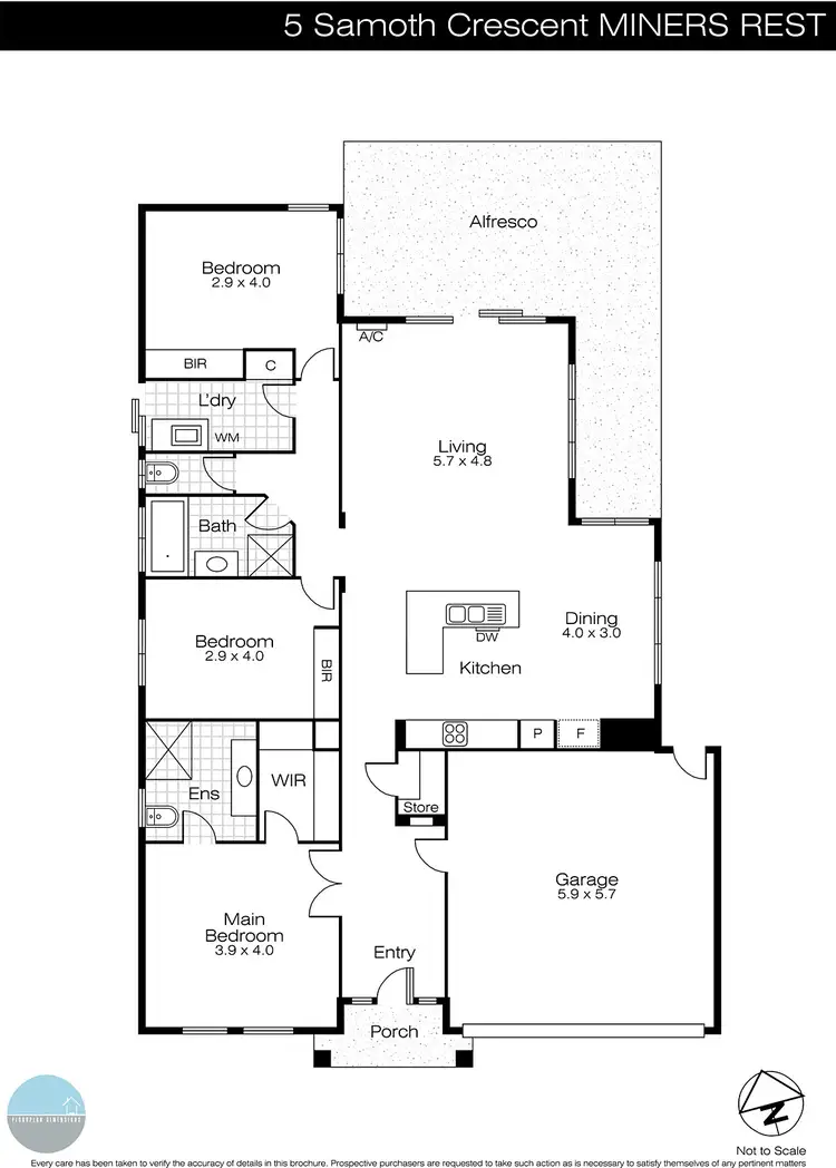 Floorplan of Homely house listing, 5 Samoth Place, Miners Rest VIC 3352