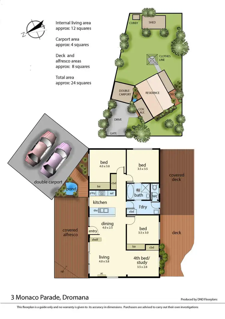 Floorplan of Homely house listing, 3 Monaco Parade, Dromana VIC 3936
