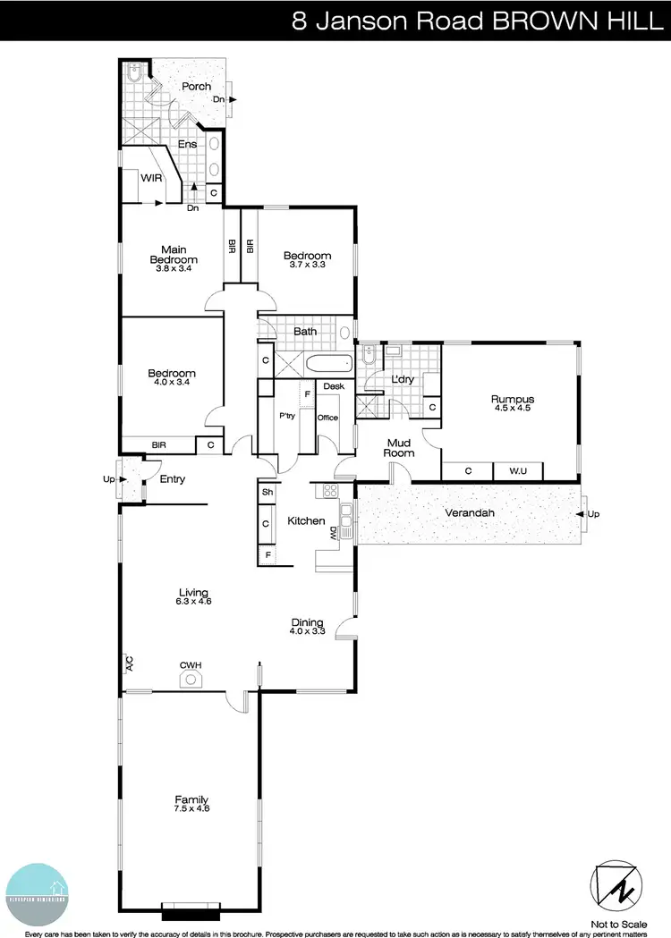 Floorplan of Homely house listing, 8 Janson Road, Brown Hill VIC 3350