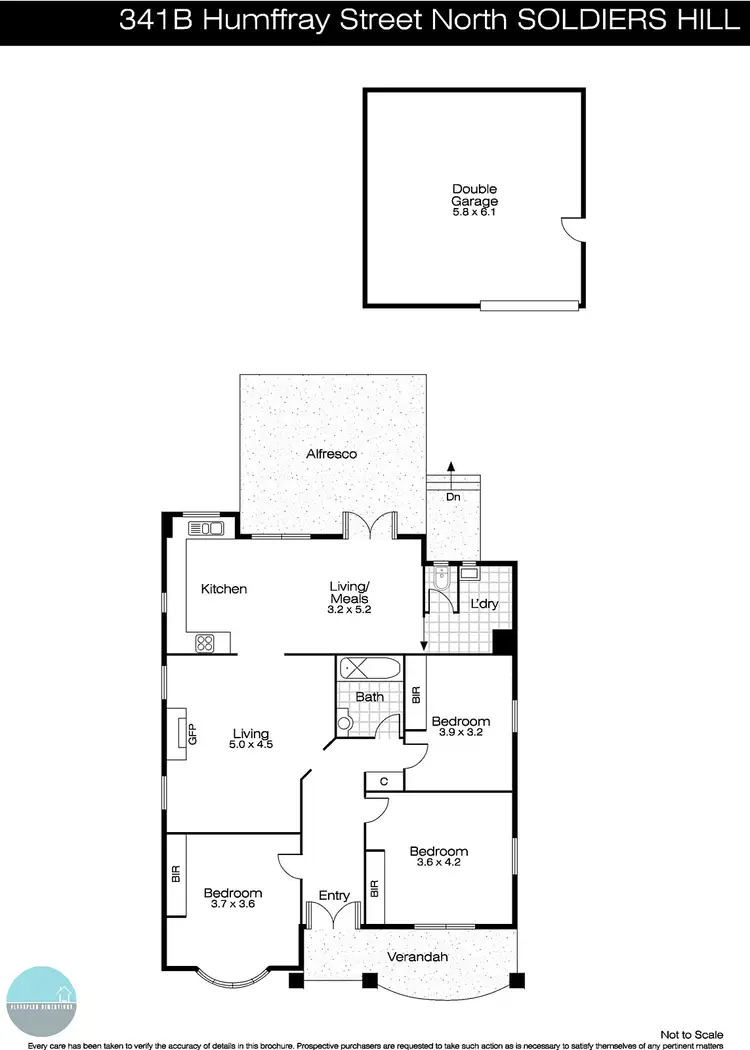 Floorplan of Homely house listing, 341B Humffray Street North, Brown Hill VIC 3350