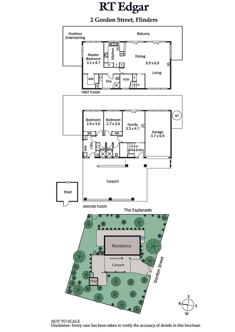 Floorplan of Homely house listing, 2 Gordon (Cnr The Esplanade) Street, Flinders VIC 3929