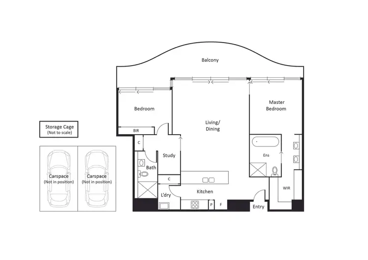 Floorplan of Homely apartment listing, 606/108 Bay Street, Port Melbourne VIC 3207