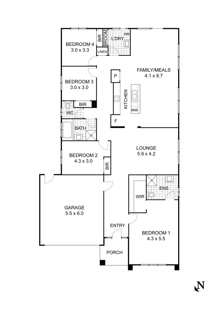Floorplan of Homely house listing, 4 Corkwood Crescent, Wallan VIC 3756