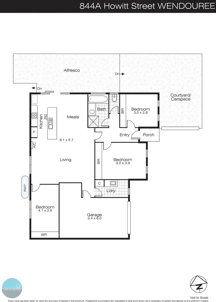 Floorplan of Homely house listing, 844A Howitt Street, Wendouree VIC 3355