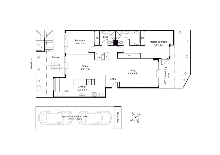 Floorplan of Homely apartment listing, 105/2 Pier Street, Port Melbourne VIC 3207