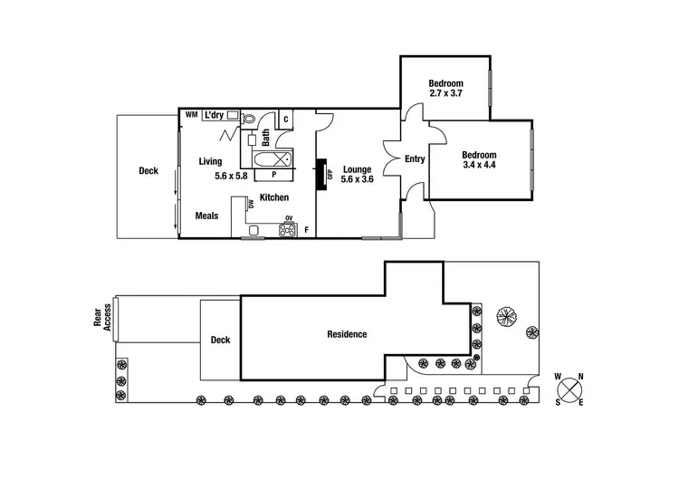 Floorplan of Homely house listing, 78B Allison Road, Elsternwick VIC 3185