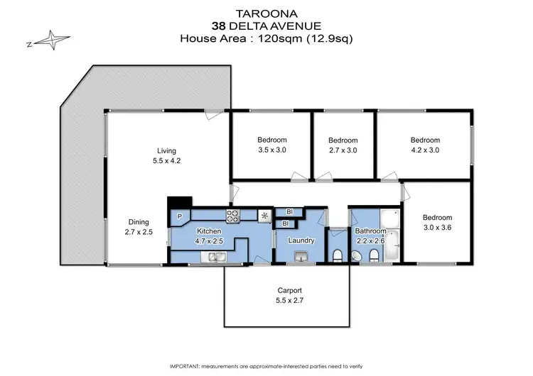 Floorplan of Homely house listing, 38 Delta Avenue, Taroona TAS 7053