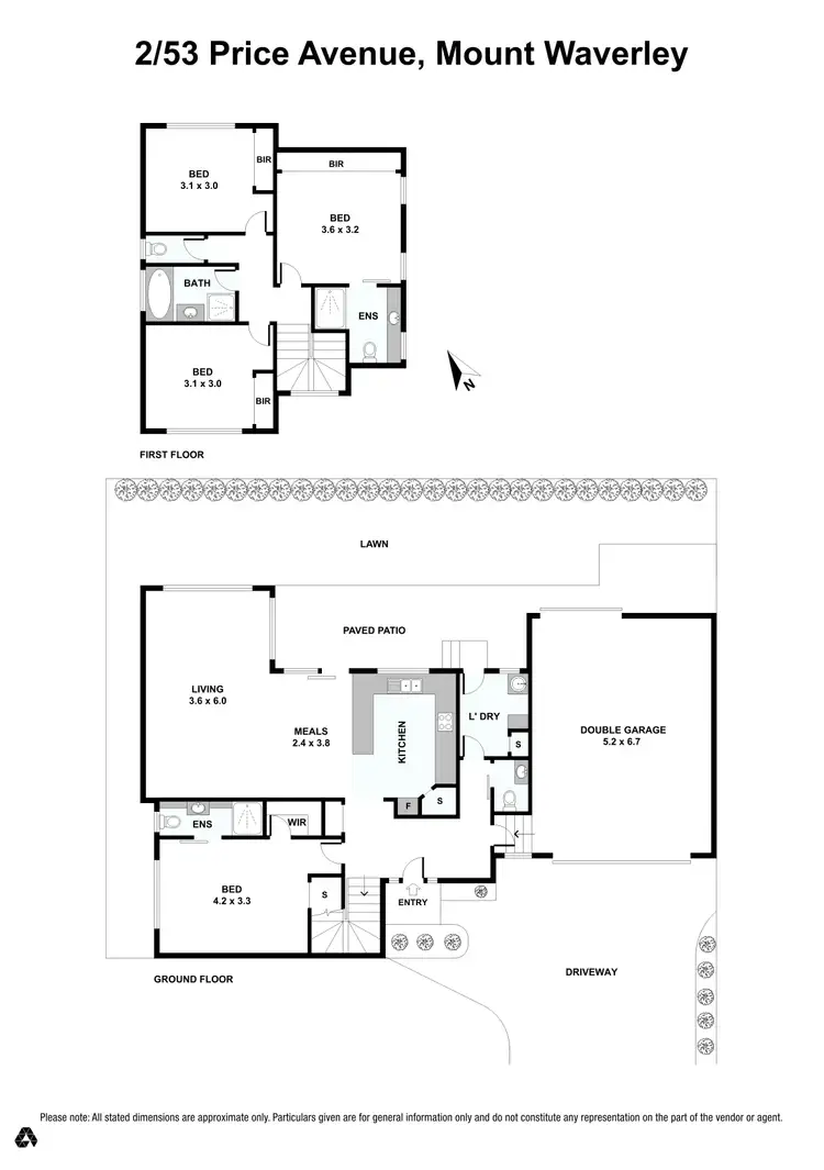 Floorplan of Homely unit listing, 2/53 Price Avenue, Mount Waverley VIC 3149