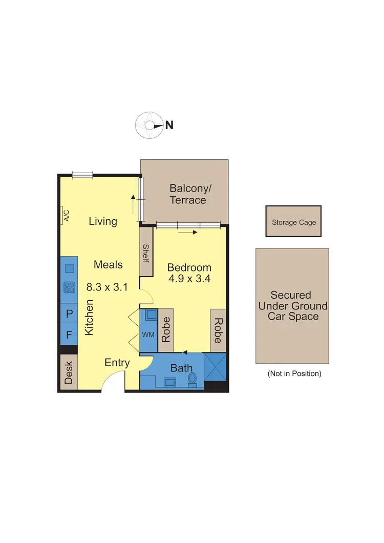 Floorplan of Homely apartment listing, 509/8 Montrose Street, Hawthorn East VIC 3123