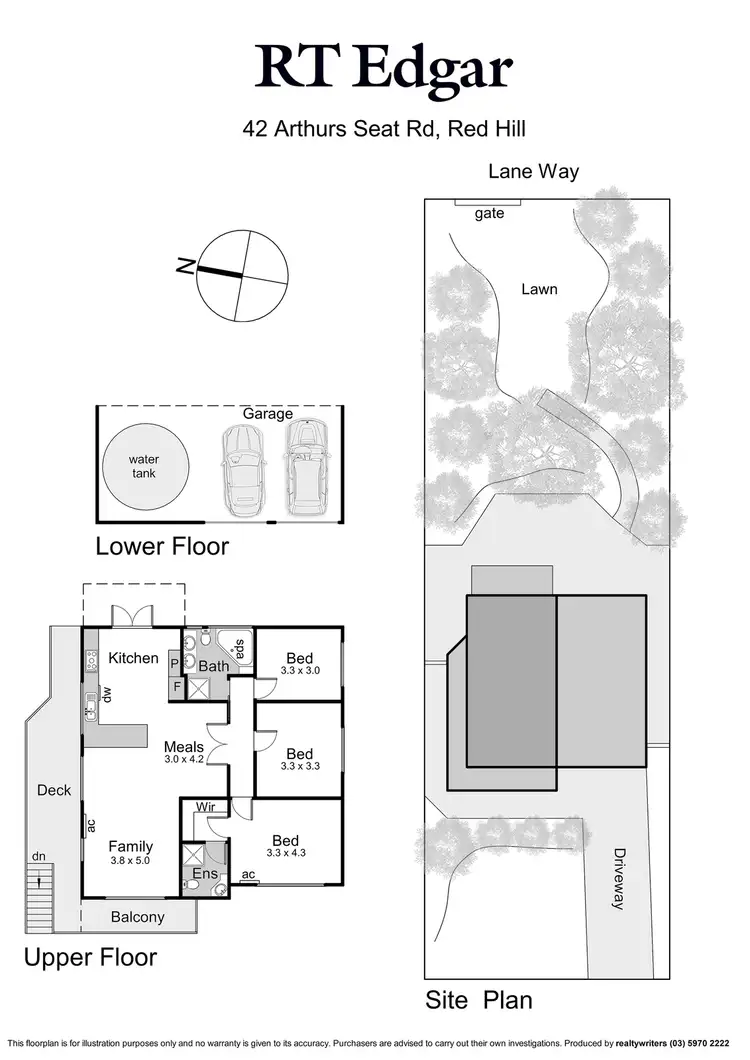 Floorplan of Homely house listing, 42 Arthurs Seat Road, Red Hill VIC 3937