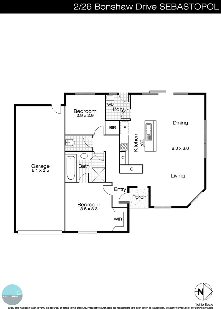 Floorplan of Homely unit listing, 26 Bonshaw Drive, Sebastopol VIC 3356