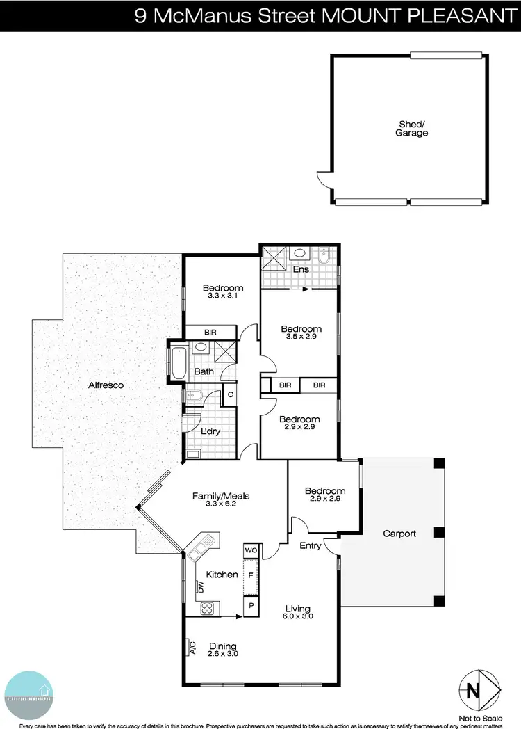 Floorplan of Homely house listing, 9 McManus Drive, Mount Pleasant VIC 3350