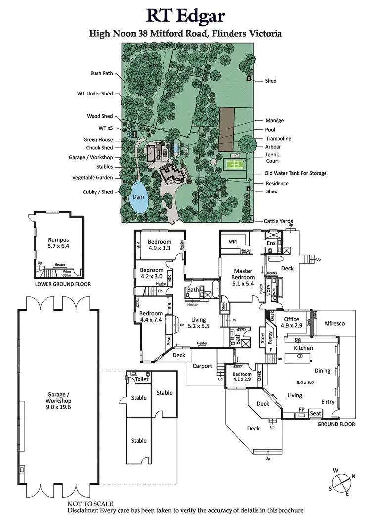Floorplan of Homely rural property listing, 38 Mitford Road, Flinders VIC 3929