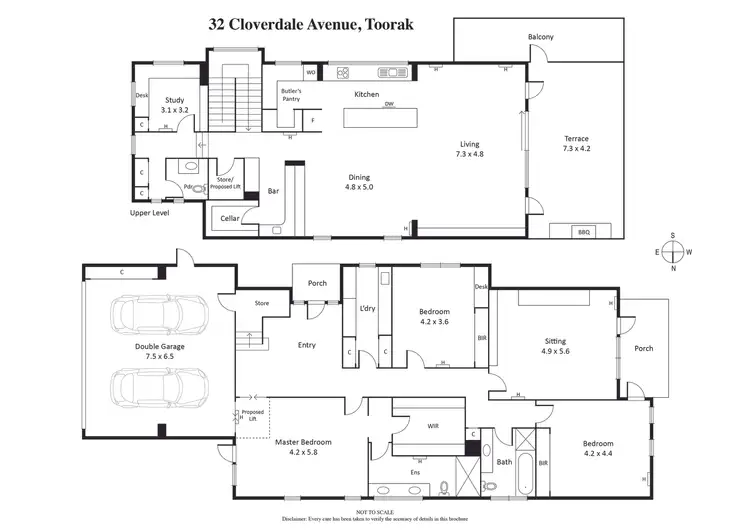 Floorplan of Homely house listing, 32 Cloverdale Avenue, Toorak VIC 3142