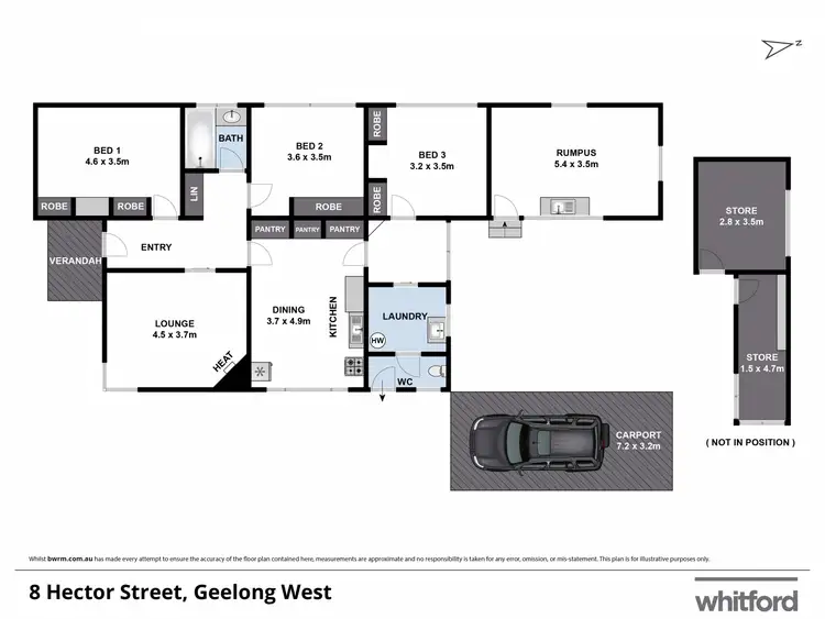 Floorplan of Homely house listing, 8 Hector Street, Geelong West VIC 3218