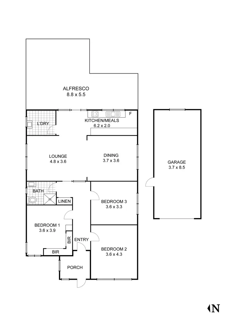 Floorplan of Homely house listing, 60 Stanley Street, Wallan VIC 3756