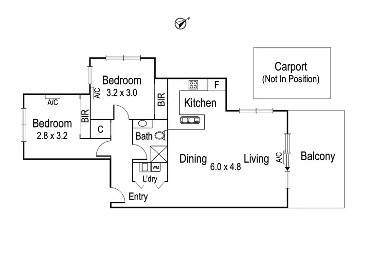 Floorplan of Homely apartment listing, 3/54 Swanston Street, Heidelberg Heights VIC 3081