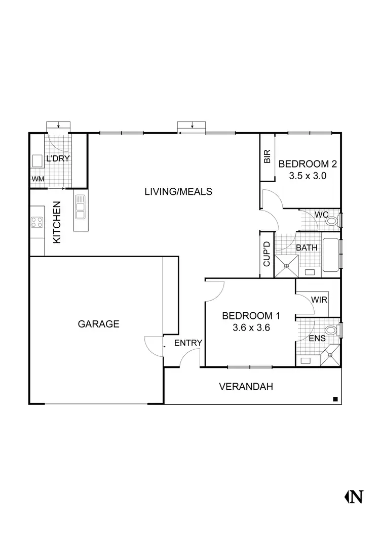 Floorplan of Homely unit listing, 6/43 Darraweit Road, Wallan VIC 3756