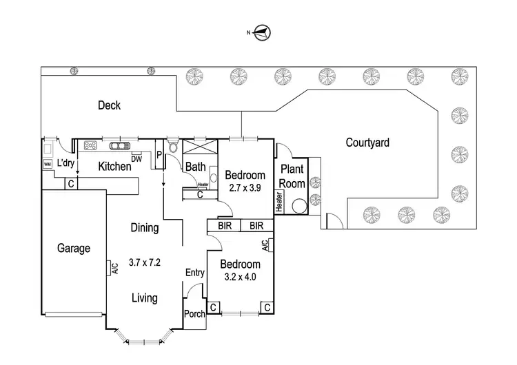 Floorplan of Homely unit listing, 8/16 Darebin Street, Heidelberg VIC 3084