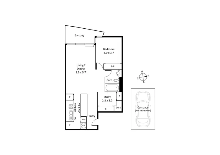 Floorplan of Homely apartment listing, 41/2 Esplanade West, Port Melbourne VIC 3207